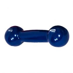Mancuerna Mir Fitness 1 kg recubierta en goma 3031 Azul