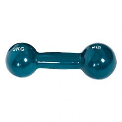 Mancuerna Mir Fitness 3kg recubierta en goma 3033 Verde
