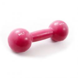 Mancuerna Mir Fitness 4 kg recubierta en goma  3034 Rosa