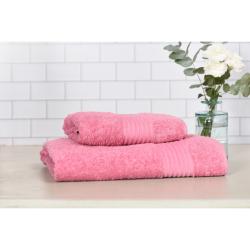 Juego Toalla y Toallón Palette Chenille  Rosa
