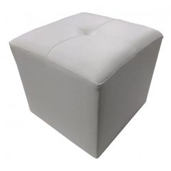 Puff GML Eco Cuero Blanco