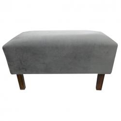 Pie de Cama GML Pana Gris Oscuro
