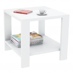 Mesa Ratona Centro Estant con estante Blanca