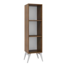 Librero Madesa 3 Estantes  Blanco-Rustico