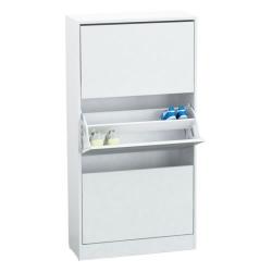Zapatero 3 Cajones 65x25x121 Blanco