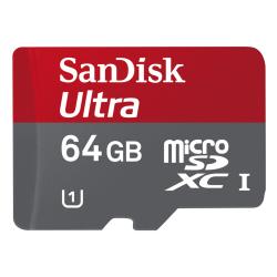 Memoria Sandisk MicroSD 64 GB C10 + Adaptador SD