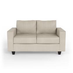 Sillón Mussa 2 Cuerpos Corinto Ecocuero Crudo