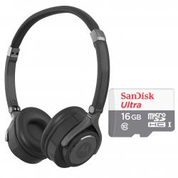 Auriculares Motorola PULSE2 Negro + Memoria Sandisk 16 Gb