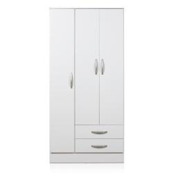 Placard Ricchezze 3 Puertas 2 Cajones Blanco