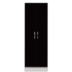 Despensero 2 puertas Negro 181x60x30 cm