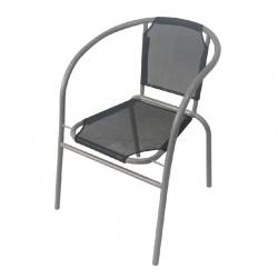 Silla Apilable Textilino Negro