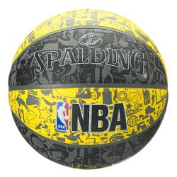 Pelota Basket Spalding NBA Graffiti n°7 Amarilla
