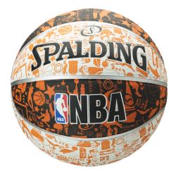 Pelota Basket Spalding NBA Graffiti n°7 Naranja