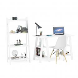 Mesa + Estante Sawhorse 160773 Blanca