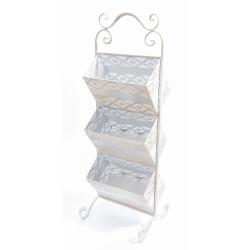 Mueble Metal Revistero Blanco