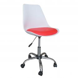 Silla de Oficina TIFOFC274 Blanca y Roja