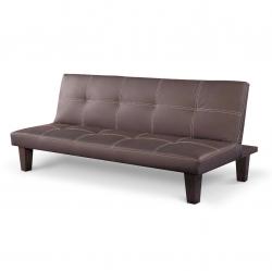 Sofá Cama Eco Cuero Chocolate L581