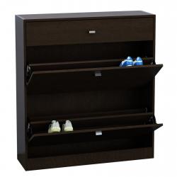 Zapatero 3 Cajones Centro Estant 100x91x27 Wengue