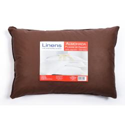 Almohada de pluma Linen´s 50x70 Tela Chocolate