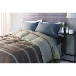 Acolchado de pluma Linen´s 2 1/2 Plazas 240x225 Raya Beige