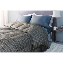 Acolchado de pluma Linen´s King 260x220 Multiraya Beige