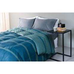 Acolchado de pluma Linen´s 2 1/2 Plazas 240x225 Raya Azul Marino