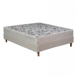 Colchón Superflex Plata 2 Plazas Resortes + Sommier Superflex 2 Plazas