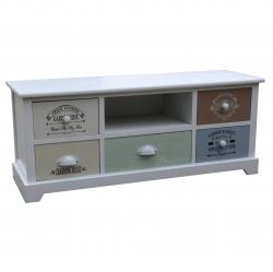 Gabinete Deco Madera 5 Cajones