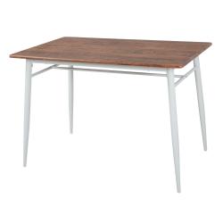 Mesa Madera y Metal Blanca