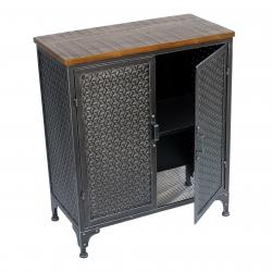 Mueble Metal y Madera 2 Puertas