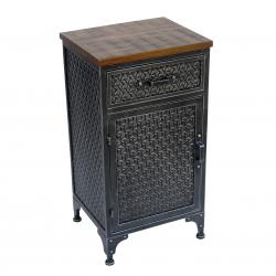 Mueble Metal y Madera 1 cajón y 1 Puerta