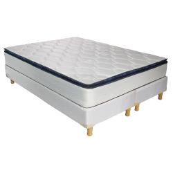 Conjunto Golden Line Colchón + Sommier 2  1/2 Plazas Line Horus Azul