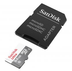 Memoria Sandisk MicroSD 64 GB + Adaptador SD