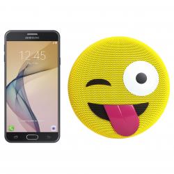 Combo Celular Samsung J7 Prime Negro Libre + Parlante BT Emoji de Regalo