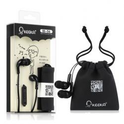 Auriculares Keeka MIC EE-56 Negro