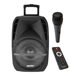 Parlante Portátil Bluetooth Mow Carry karaoke 15W Negro