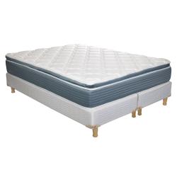 Combo Colchón Golden Line Avaris Pillow 2 1/2 Plazas 160x200x24 cm Resortes + Sommier Golden Line 2 1/2 Plazas
