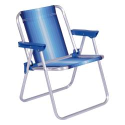 Silla Mor Aluminio Azul 002121