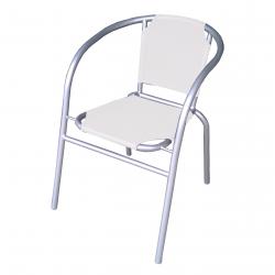 Silla Apilable Textilino Crudo