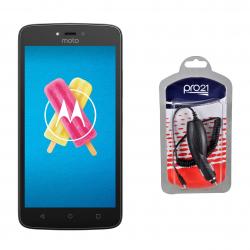 Combo Celular Motorola C Negro Libre + Cargador Mobo Pichmotv8 de Regalo