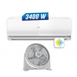 Combo Aire Acondicionado Split RCA F/C 3400W + Ventilador Turbo Ken Brown 20