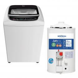 Combo Lavarropas Whirlpool WWI16BB + Termotanque a Gas Señorial 30 Lts de Regalo.
