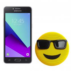 Combo Celular Samsung J2 Prime Negro Libre + Parlante Jam BT Emoji Cool de Regalo