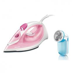 Combo Philips Plancha a vapor GC1022/40 + Quitapelusa GC026/00
