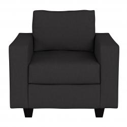 Sillón Mussa Corinto 1 Cuerpo Chenille Negro