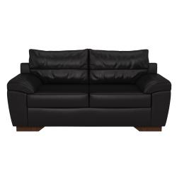 Sillón Mussa Zena 2 Cuerpos Ecocuero B Negro