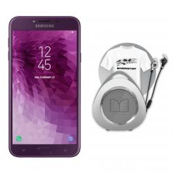 Combo Celular Samsung J4 Violeta - Libre + Kit Monster: Parlante + Auriculares + Remera Oficial