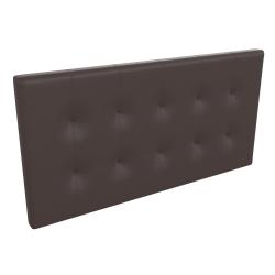 Respaldo de Cama Mussa Milos Ecocuero 2 Plazas Chocolate