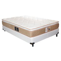 Combo Colchón King Koil Prisma 2 Plazas 140x190x25 cm Resortes + Sommier King Koil Sensations 2 Plazas