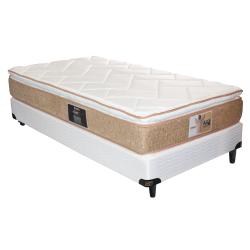 Combo Colchón King Koil Prisma 1 Plaza 80x190x25 cm Resortes + Sommier King Koil Sensations 1 Plaza